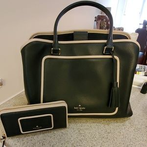 Kate Spade Black and Pink Purse & Wallet